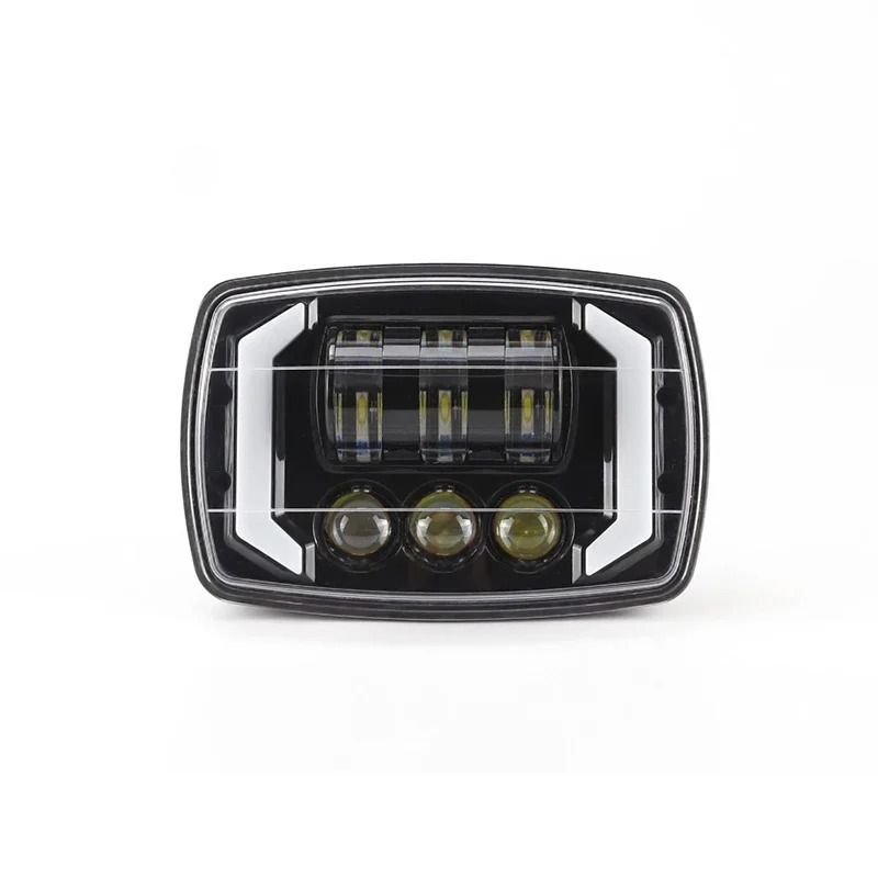 1Pcs 4" Square LED Headlamp For Motorcycle Refitting Headlamp Angel Eye Cart Car Work Lamp Motorcycle Light Assembly Waterproof_voghion.com