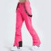 001 Gsousnow Damen Winddicht Wasserdicht Verdickt Warm Skianzug Snowboard Schneehose mit Riemen_voghion.com