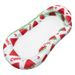 Eco-Friendly Inflatable Floating Lounge Chair With Mesh Seat & Headrest - Thickened Single Pool Float (Watermelon Design Quick-Dry & Portable)_voghion.com