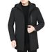 Winter New Youth Jacket Men's Mid-Length Thickened Dad's Hooded Cotton Coat Men_voghion.com