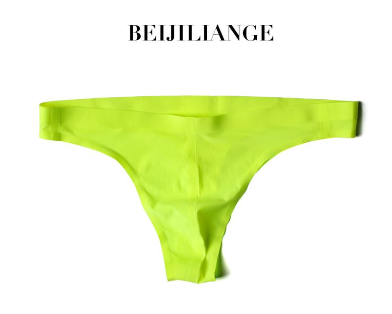 Seamless Men Underwear Sexy Ice Silk T-Back Low Waist Pure Color U Pouch Boys Youth T-Shaped Panties Sports_voghion.com