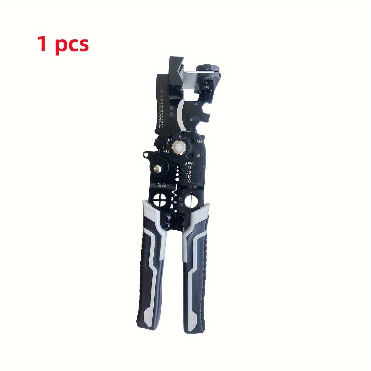 Spellafili multifunzione professionale per elettricisti: strumento per spelare, tagliare, crimpare e attorcigliare cavi con lame in acciaio al carbonio_voghion.com