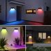 New Arrival Solar Powered Fence Lights,11 Modes RGB Colors,Outdoor Waterproof_voghion.com