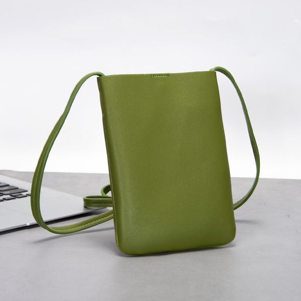 New Lightweight Soft Leather Mini Women, Drawstring Fresh Summer Crossbody Bag For Walking With Phone_voghion.com