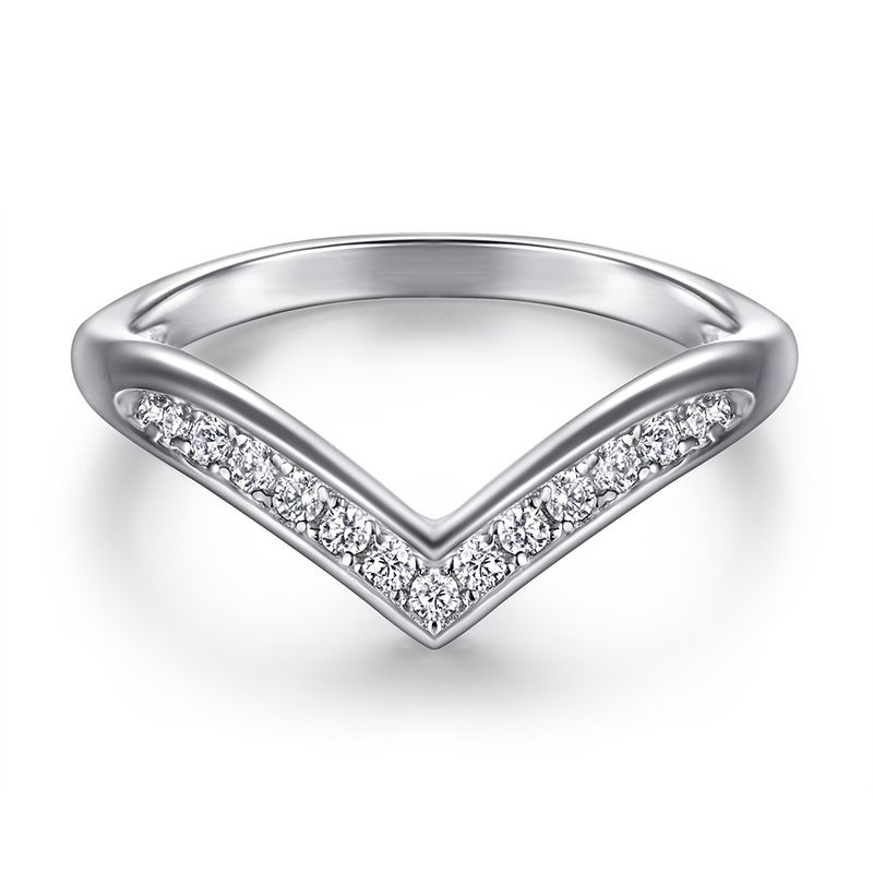 Bagues en argent sterling 925 avec diamant synthétique, paire de bagues tendance en forme de cœur pour femme, accessoires_voghion.com