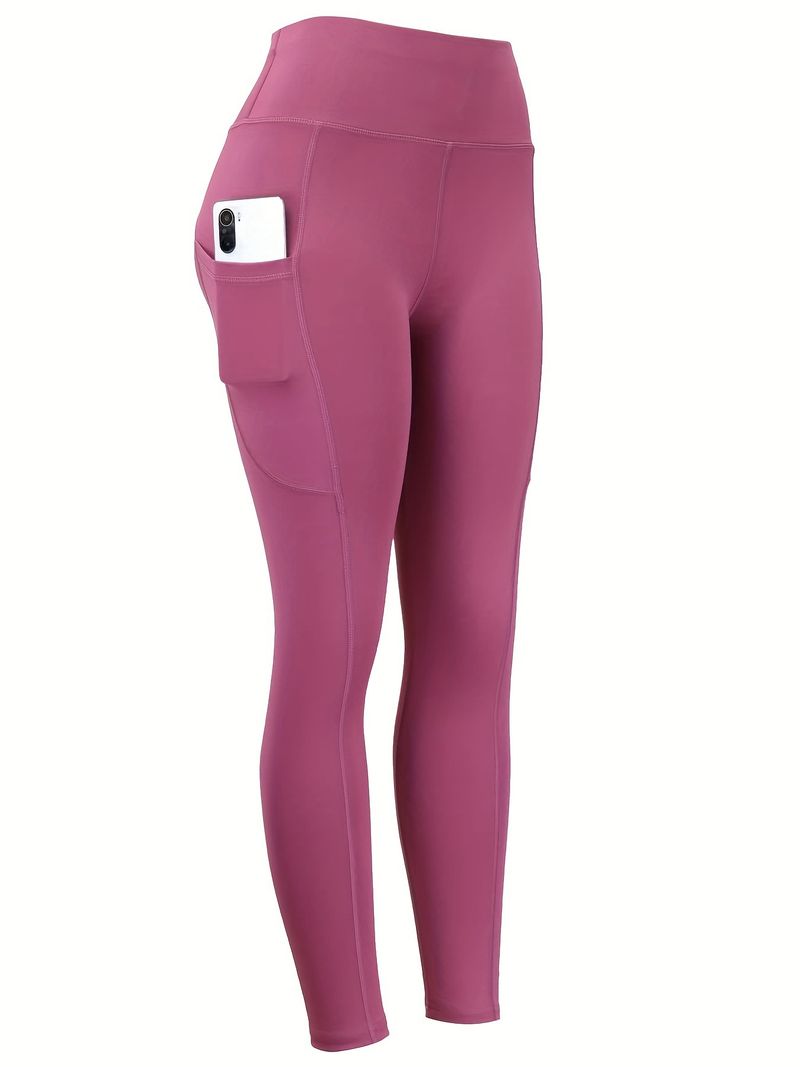 Women's High-Waisted Tummy Control Yoga Pants With Pockets – Squat Proof Workout Leggings For Running, Gym & Travel_voghion.com