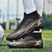 Large Size 47 46 New High-top Soccer Men AG Long Studs Artificial Grass Competition Training Shoes_voghion.com