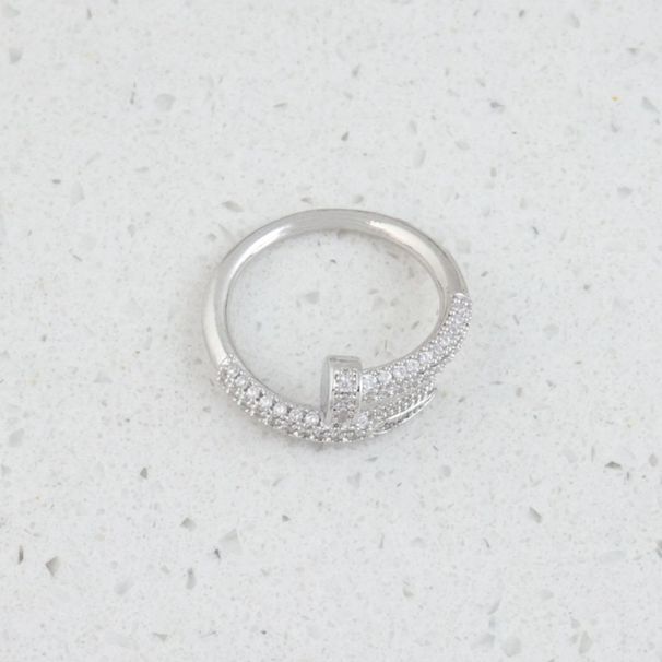 Cross-Border Nail For Women, Adjustable Open Gold-Plated Copper Ring, Unique Minimalist Style Ring With High-End Sense_voghion.com