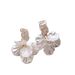 Flower Shell For Women 2025 New Light Luxury High-end Sense Stud Elegant Drop Niche Design Pearl Earrings_voghion.com