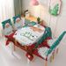 Christmas Tablecloth, Dining Table, Chair Cover, Decorative Elastic One-piece Absorbent Tablecloth_voghion.com