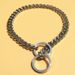 Guinzaglio per cani in acciaio inossidabile P Smooth Twist Collar Chain Retractable Pet Supplies_voghion.com