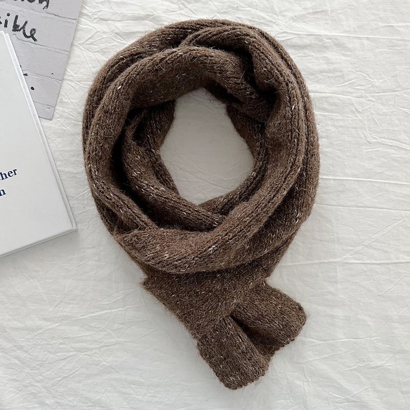 New style clip pattern simple stylish autumn winter with soft sticky yarn warmth neck protection. Small scarf for_voghion.com