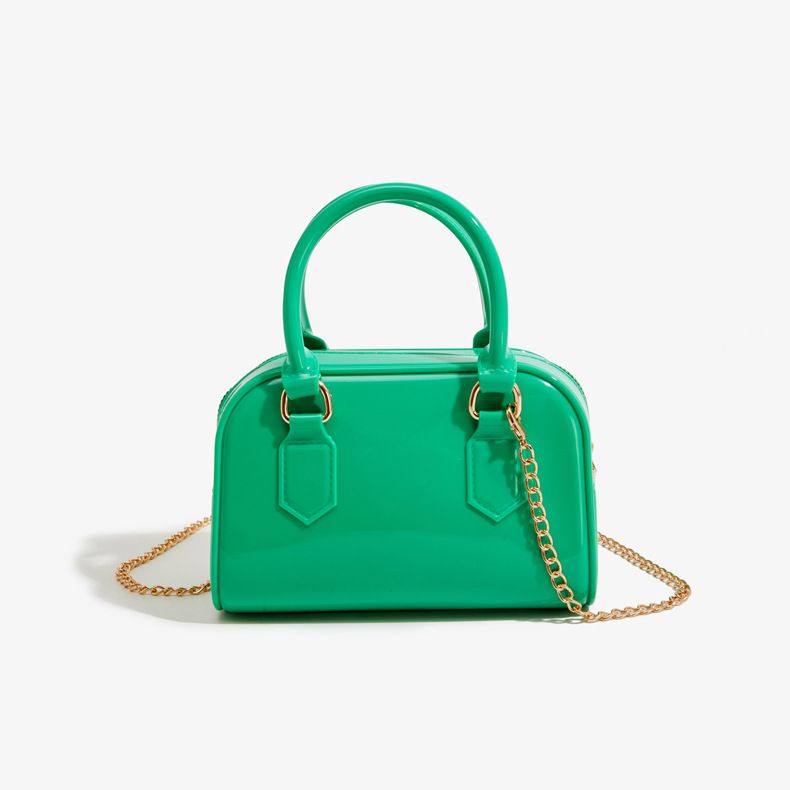 Ny bestselgende stil, moderne og allsidig, uformell ensfarget crossbody-veske, liten dameveske, skulderveske til dame, liten firkantet veske_voghion.com