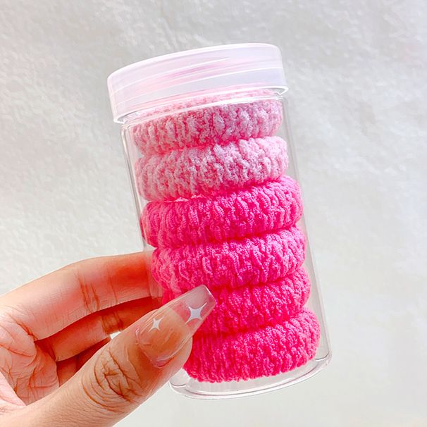 Dicke elastische Handtuchschlaufe in koreanischer Version für Mädchen mit hoher Kugelkopf-Pferdeschwanzschlaufe, einfaches und langlebiges Lederband_voghion.com