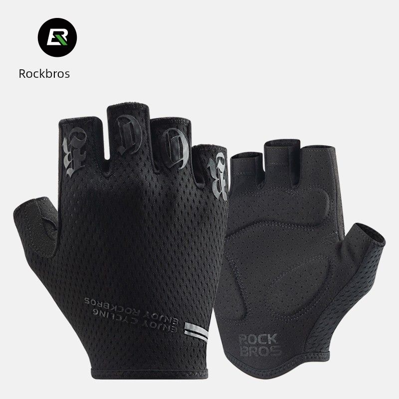 Brother Rock Riding Road Mountain Bike Short Half Finger Gloves Summer Breathable Bicycle Outdoor Equipment_voghion.com