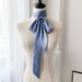 Korean Style Hairband 200cm Solid Color Narrow Long Silk For Women Versatile Small Neck Scarf Decorative Bag Tie Satin_voghion.com