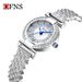 Elegant Women's Quartz Watch With Diamond Bezel, Waterproof, Round Dial, Stainless Steel Clasp, Fashionable And Dainty Round Compact Quartz Watch_voghion.com