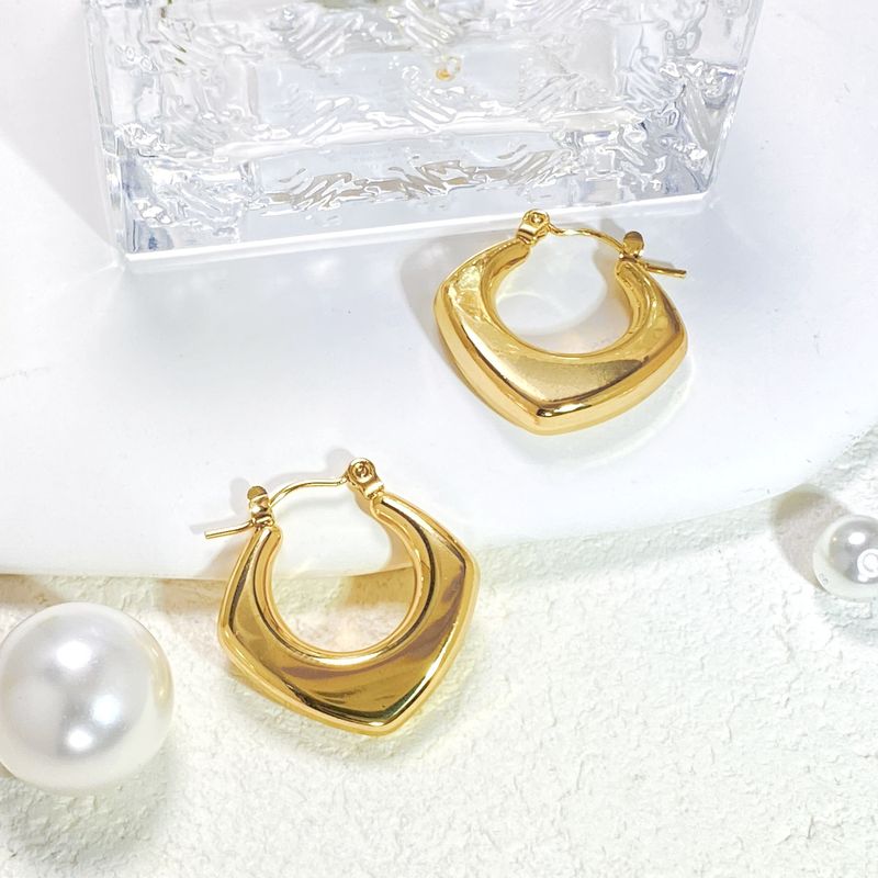 Orecchini da donna in acciaio al titanio con motivo speciale, design originale e di alta qualità, popolari orecchini in acciaio inossidabile._voghion.com