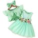 Mother&Kids Baby and toddler sleeveless pit striped floral embroidery mesh skirt dress flying sleeve coat girls' set_voghion.com