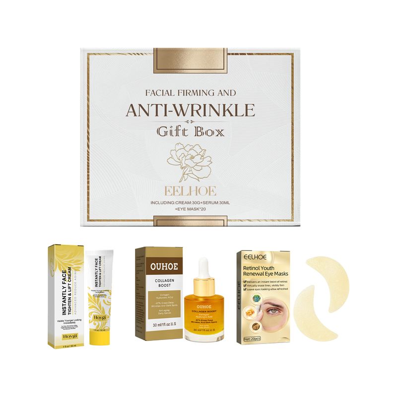 EELHOE Facial Skin Care Gift Box, Moisturizing And Moisturizing Face And Eye Skin Rejuvenation Care And Lotion Set_voghion.com