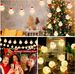 Guirlande lumineuse de Noël étanche à piles avec télécommande, 8 modes de mémoire, bonhomme de neige, décoration d'arbre, fête à la maison_voghion.com
