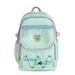 GY8637 Unisex Nylon School Backpack With Cushioned Straps, Large Capacity Bookbag For Middle & High School Students, Trendy Color Block Design_voghion.com