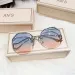 Gafas de sol sin montura con degradado de moda para mujer, UV400, de diseñador de marca, de alta calidad, 2024_voghion.com