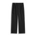 Men's Classic Straight Leg Dress Pants - Relaxed Fit Wide Leg Trousers With Belt Loops For Casual & Business Wear (Black, Brown, Gray)_voghion.com