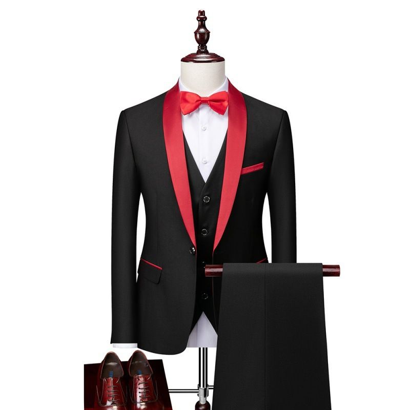 Roupas masculinas primavera novo terno casual masculino para negócios vestido de noivo casamento banquete terno fino_voghion.com