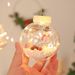 Christmas Decorative LED Fairy Lights With Santa Claus, Snowman & Wishing Ball - 3M Plug-in Curtain Lights For Window, Home & Holiday Decor_voghion.com