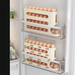 Rolling Storage Kitchen Multi-layer Slanted Automatic Turner Refrigerator Side Door Egg Tray Fresh-keeping Box_voghion.com