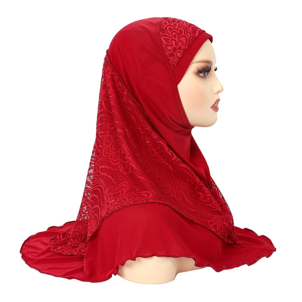 2025 New Summer Malay Headscarf, Crystal Linen Double-layer Lace Headscarf Scarf_voghion.com