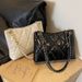 Women's Tote Bag, Large Capacity Quilted Chain Bag Stylish Crossbody Bag_voghion.com