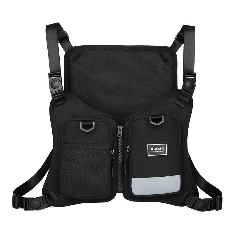 Moška taktična naprsna torba Modna ulična hip hop torba brez rokavov Torba za pas Rig Bag_voghion.com
