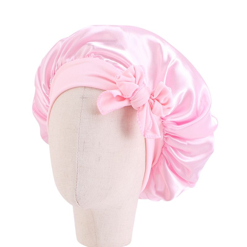 Kinder milch seide band kopftuch hut baby satin schlummertrunk geknotet dusche kappe JDKB-21B_voghion.com