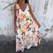 Nova ženska modna obleka brez rokavov z V-izrezom, pomlad/poletje 2025, ohlapna brezrokavnik s potiskom_voghion.com