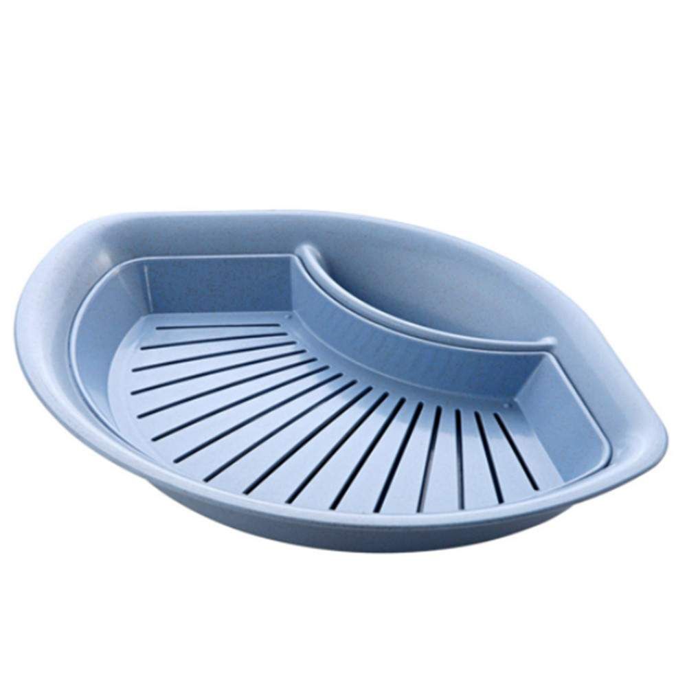 4 Adet Buğday Samanı Yelpaze Şeklinde Mantı Tabağı Sirke Tabağı Çift Katmanlı Süzgeç Tabağı Mantı Tabağı Meyve Tabağı_voghion.com