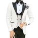 British Style Three Piece Set For The Groom, Groomsman, Wedding Banquet, Suit, Slim Fitting Dress_voghion.com