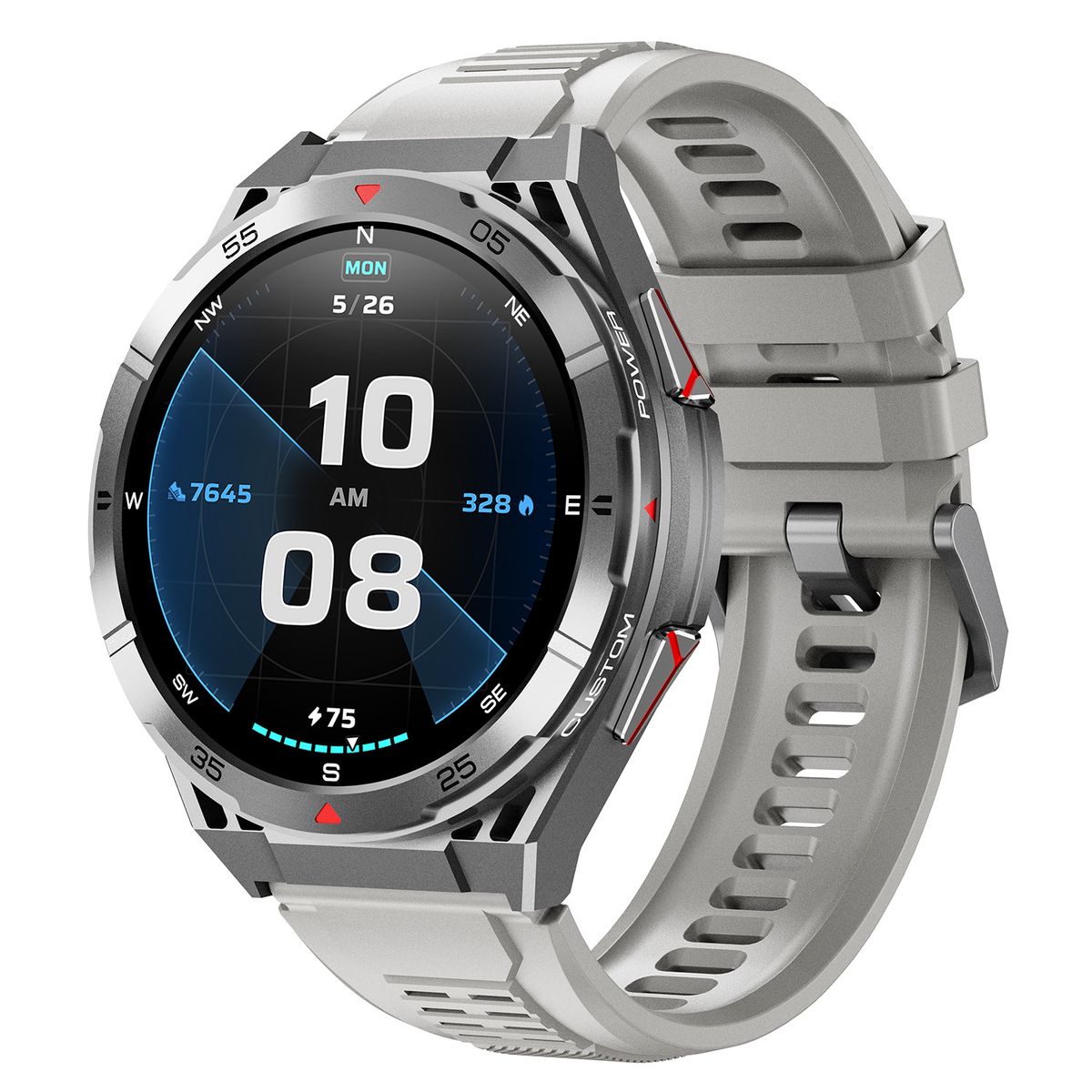 Nuevo reloj inteligente deportivo X2B con posicionamiento GPS, llamadas Bluetooth, resistente al agua hasta 3 ATM, control de altitud, presión arterial y pantalla AMOLED._voghion.com