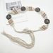Unieke etnische stijl voor vrouwen Trendy wax geweven kralen kokosnootschaal kwast touw broek riem taille ketting_voghion.com
