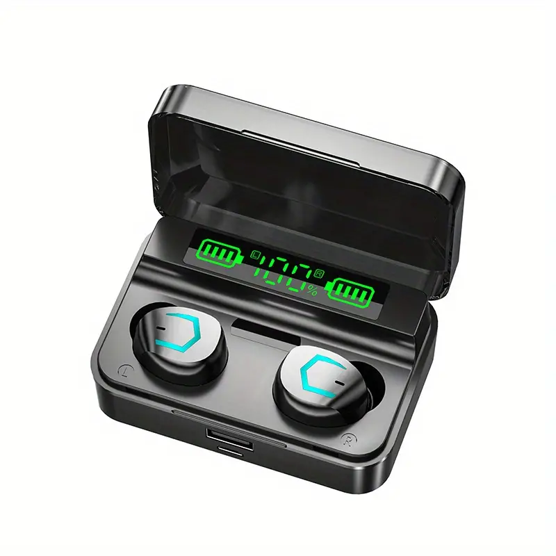 TWS Kablosuz Kulak İçi Kulaklıklar Su Geçirmez Kulaklık Pil Ekran Kulaklık Güç Kaynağı Kutusu Kulaklık Stereo Kulaklık Iphone Telefon Kulaklıkları İçin_voghion.com
