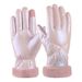 Pearl Serie Wanter waarm Damenhandschuesch Wanter winddicht Meedercher Outdoor Vëlofueren Plus Fleece Déck Touchscreen_voghion.com