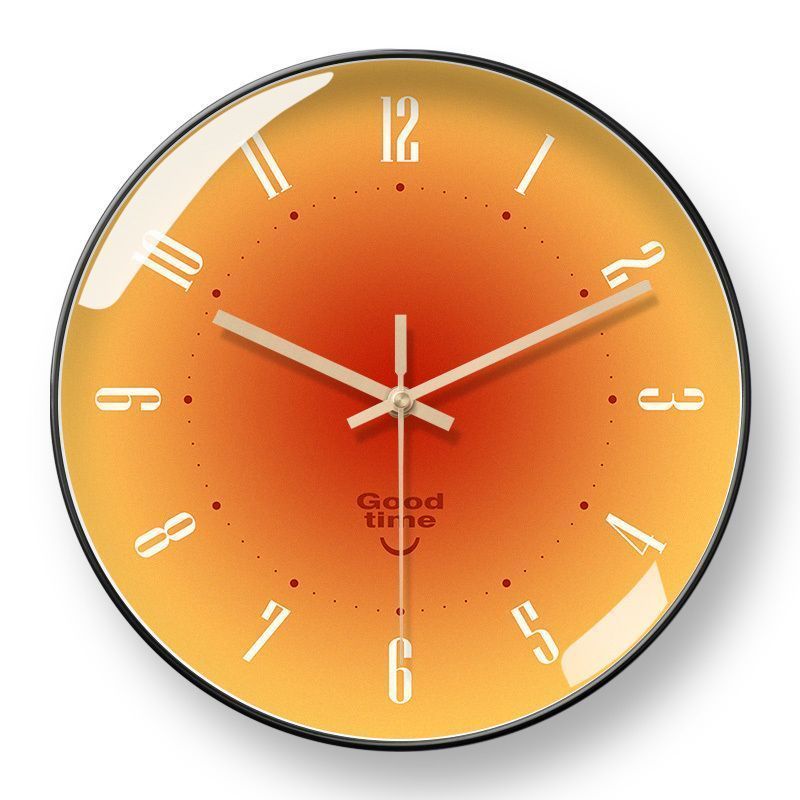 Gradient Aesthetic Simple Modern Internet Celebrity Ins Style Home Living Room Bedroom Clock Wall Hanging Silent_voghion.com