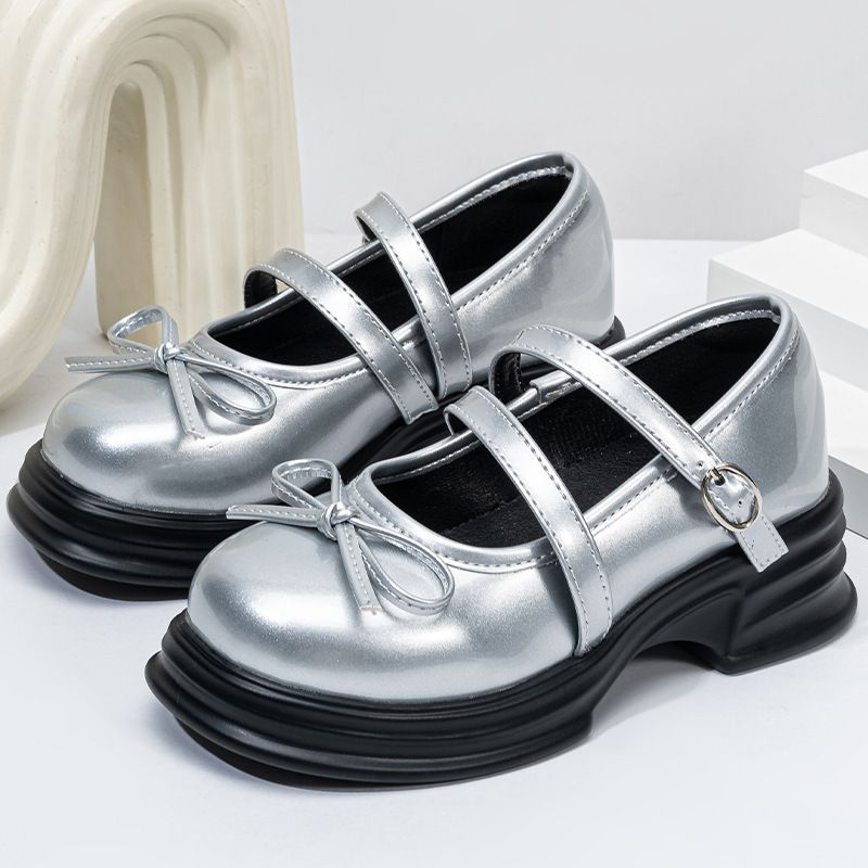 Girls' Flats Girls Shoes 6 12 Black Leather Shoes Children's Soft Sole Princess Shoes Spring And Summer Girls Light Performance Stage Shoes_voghion.com