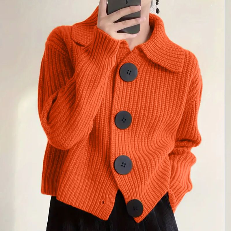 Strickjacke in Übergröße für Damen, übergroßer Langarmmantel mit V-Ausschnitt, Boho-Chic, offener Pullover vorne, dicke Acrylmischung, Streetwear-Mode_voghion.com