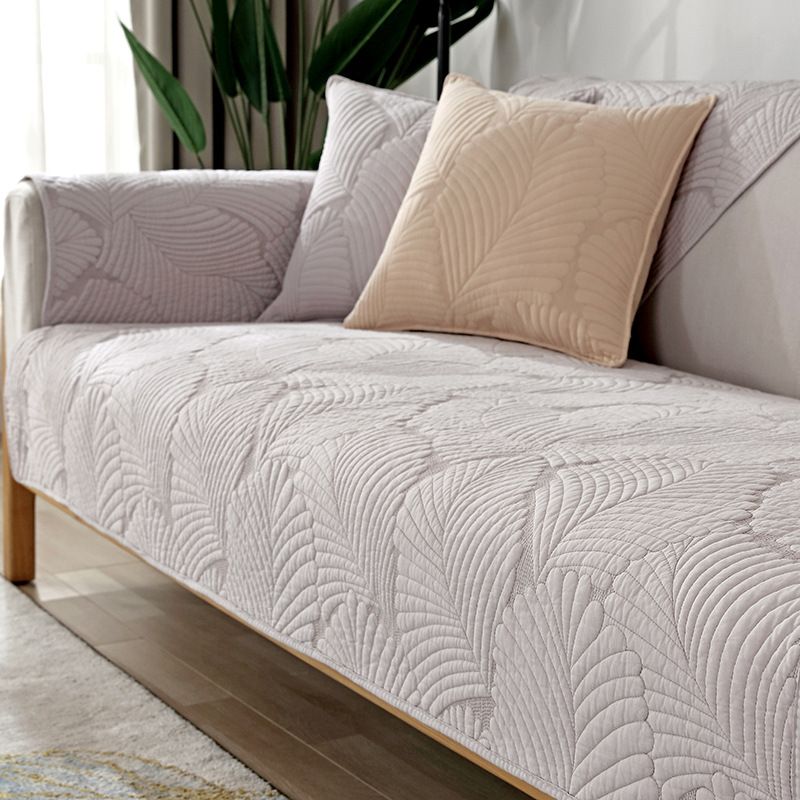 Nordic Solid Color Sofa Cover - Pure Cotton Non-Slip Cover, Universal Modern Sofa Towel (4 Seasons Use)​_voghion.com