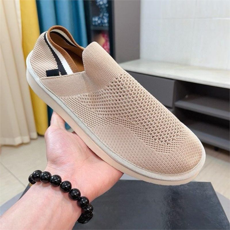 Yashixuan Spring New Men's Mesh Breathable Slip-On Thick-Soled Casual Versatile Lazy Shoes_voghion.com
