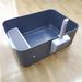Semi-Enclosed Simple Open Litter Box Thickened Elevated Large Space Anti-Splash Easy-to-Clean Cat Toilet_voghion.com