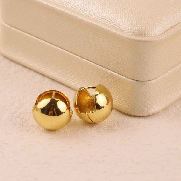 Glossy Ball Earrings - Light Luxury Cold Style Goddess Jewelry (High-End Temperament & Versatile)_voghion.com