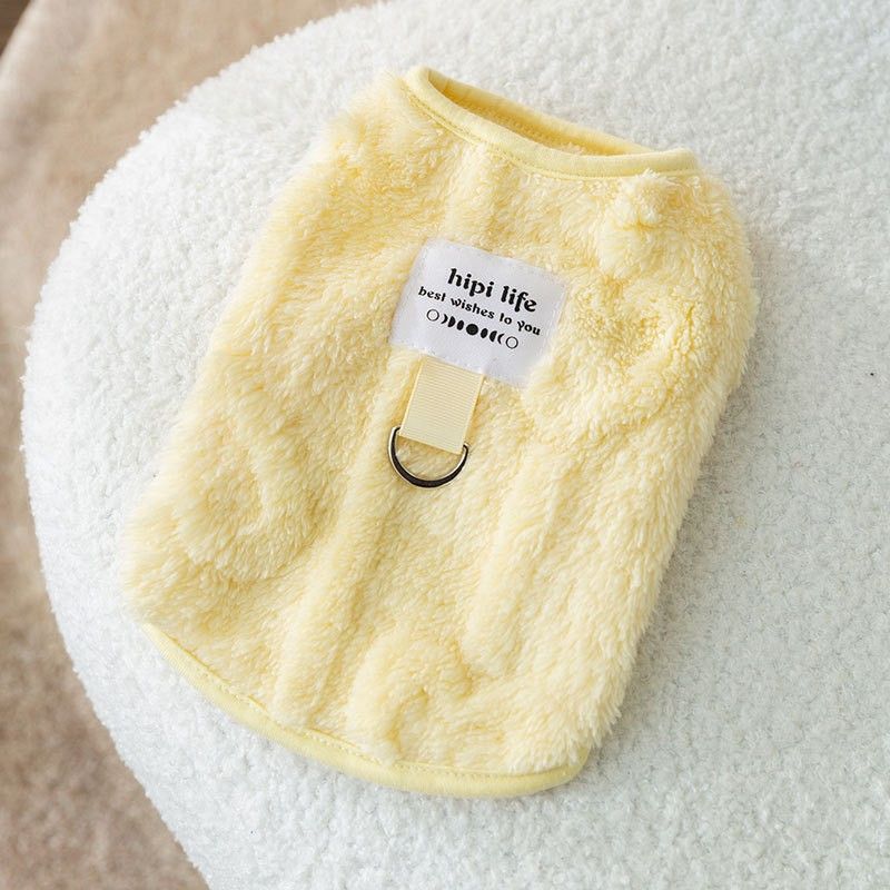 Japonska Južna Koreja ljubka jesensko-zimska majica brez rokavov z medvedkom in telovnikom kot osnovo, dvodelni komplet jakne z mačkami in jakne za hišne ljubljenčke_voghion.com